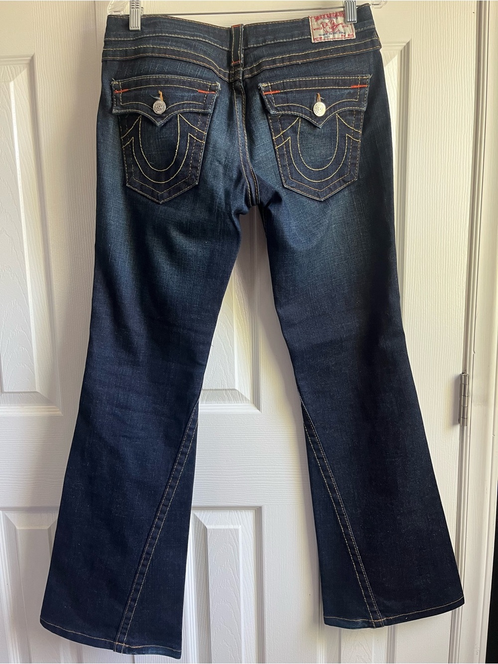 True Religion Joey Low Rise Twist Seam Flare Jeans Sz 30 Flawless Condition Y2K - Picture 4 of 6